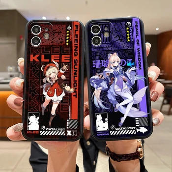 Anime Genshin Impacto Tampa para Xiaomi Pocophone F1 Poco C3 F2 M2 M3 X3 Pro X3 F3 GT X3 NFC caixa do Telefone do Silicone