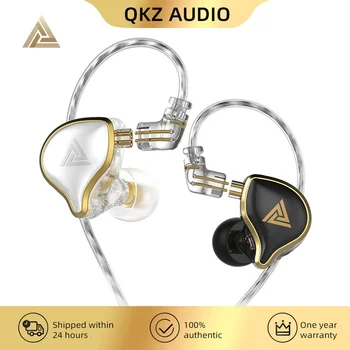 QKZ ZXD Dinâmica Na Orelha Monitor Aparelhagem hi-fi Fones de ouvido com Fio Bass Estéreo de Música Tampão de ouvido com Cancelamento de Ruído Fone de ouvido de 3,5 mm Fones de ouvido Destacável