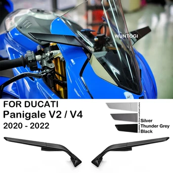 Moto Espelho Retrovisor Para A Ducati Panigale V2 955 V4 1100 Stealth Esporte Winglet Espelho Kits Ajustável Stealth Espelhos