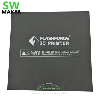 Flashforge Aventureiro 3 Impressora 3D cinza Escuro Aquecida Cama de Fita de Impressão de Etiqueta Construir Placa de Fita
