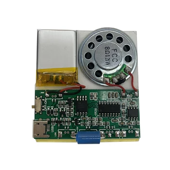 Fábrica diretamente Vibração Ativado Música MP3 IC PCB Módulo de Som USB para Download Módulo de Som para Cartões