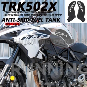 Moto Tankpad Anti-Derrapante Tanque de Almofada de Proteção Adesivos LATERAIS do TANQUE de ALMOFADAS de Tração Almofada de Ajuste Para Benelli TRK502X TRK 502 X 2017 -