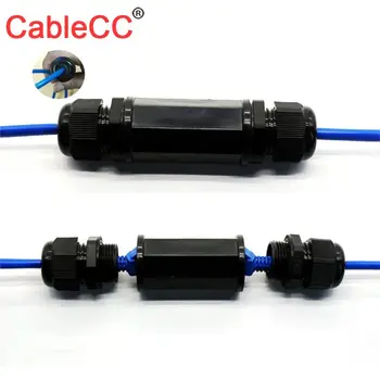CableCC Fecho Impermeável CAT6 RJ45 fêmea-Fêmea Lan de Rede Ethernet Adaptador de Extensão do Acoplador
