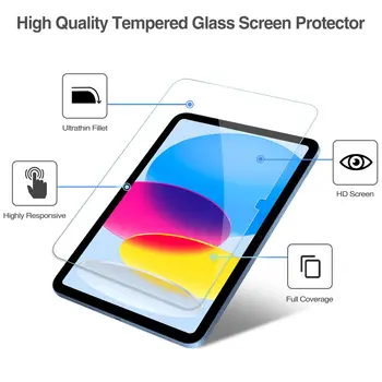 Novo iPad 10.9 10 de Geração de 2022 Protetor de Tela A2757 A2777 de Vidro Temperado de Tela de Cinema para o iPad 10 Gn 10.9