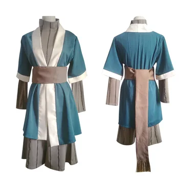 Novo Estilo Anime Haku Cosplay Traje Haku Blusão de quimono terno cos
