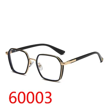 60003 Novo óculos de sol anti-azul óculos de miopia de óculos de moldura sem moldura, moda, estilo punk cruz, flor, estilo de negócios