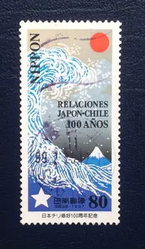 1Pcs/Set 1997 Japão Selos 100º Aniversário do Japão Chile Amizade no Pós Marcado Selos Postais C1597 Filatelia