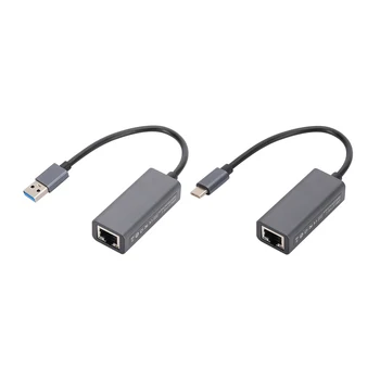 USB 3.0 Tipo C Ethernet USB C ao de Rede RJ45 Placa de Adaptador de Lan 10/100Mbps para Samsung Galaxy S9/S8/Nota 9 Cabo