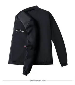 Homens de golfe impermeável jaqueta casual, blusão, impermeável, anti-congelante, o outono e o inverno, 2022