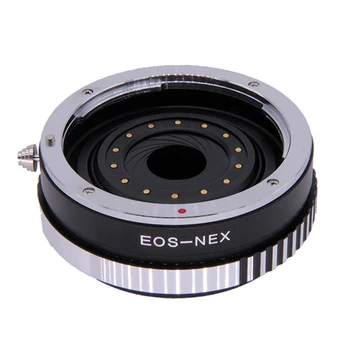 Prata, controle de Abertura adaptador Para EOS-NEX Canon EOS EF Lente para Sony E Montagem de Câmera NEX-5 NEX-7 A6000 A5000