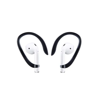 Luxo Anti perdido earpods gancho para Airpods titular de fone de ouvido caso de silício esporte gancho da orelha ar vagens de proteção de fones de ouvido do acessório