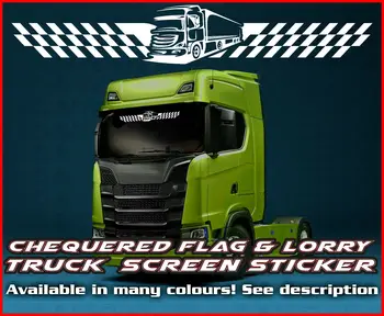 Para Bandeira de Caminhão Caminhão vento tela adesivo de Vidro da Cabine Janela de veículos pesados HOMEM DAF