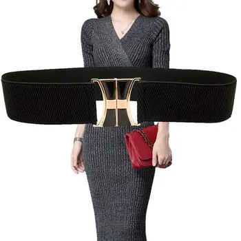 Mulheres Cinto Largo Elástica Do Estiramento Ajustar Cintura Senhora Cummerband Plus Size Meninas Cintura Cintura Selo Cinto Largo Mulheres