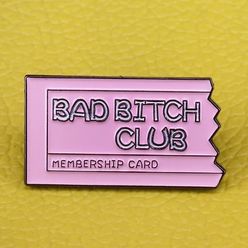 Bad Girls Club Do Esmalte Pin Engraçado Torcida Egos Atrevida Acessório