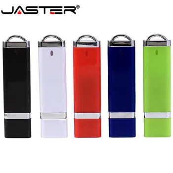 JASTER USB Flash Drive 64GB 32GB 16GB 4GB 8GB mais leve de Metal Pen Drive Pendrive de 64 32 16 8 GB USB Flash Cle Stick USB