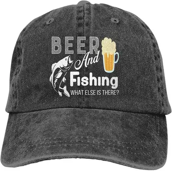 A pesca e a Cerveja Que Mais Há Chapéus,Unissex Boné Ajustável ao ar livre Tampão do Engranzamento do Trucker Hats